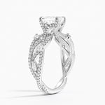 Grand Secret Garden Diamond Ring Platinum Emerald Engagement Ring
