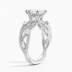 Grand Secret Garden Diamond Ring Platinum Marquise Engagement Ring
