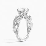 Grand Secret Garden Diamond Ring Platinum Princess Engagement Ring