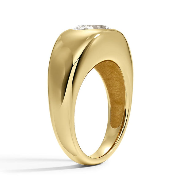 Sloane Flush Set Solitaire Dome Engagement Ring