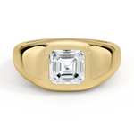 Sloane Flush Set Solitaire Dome Engagement Ring 18K Yellow Gold AS