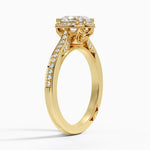 Tacori Dantela Bloom Diamond Ring Yellow Gold 18k Oval Engagement Ring