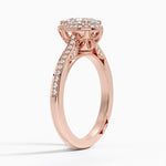 Tacori Dantela Bloom Diamond Ring Rose Gold 18k Pear Engagement Ring