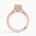 Tacori Dantela Bloom Diamond Ring Rose Gold 18k Princess Engagement Ring
