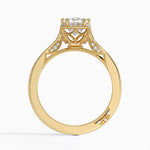 Tacori Dantela Bloom Diamond Ring Yellow Gold 18k Princess Engagement Ring