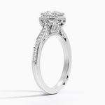 Tacori Dantela Bloom Diamond Ring Platinum Round Engagement Ring