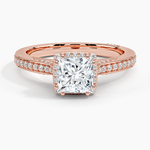 Tacori Dantela Bloom Diamond Ring Rose Gold 18k Princess Engagement Ring