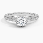 Tacori Dantela Bloom Diamond Ring Platinum Round Engagement Ring