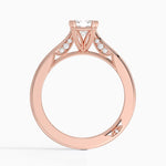 Simply Tacori Crown Diamond Ring Rose Gold 18k Emerald Engagement Ring
