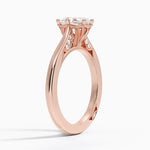 Simply Tacori Crown Diamond Ring Rose Gold 18k Oval Engagement Ring