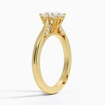 Simply Tacori Crown Diamond Ring Yellow Gold 18k Oval Engagement Ring