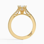 Simply Tacori Crown Diamond Ring Yellow Gold 18k Oval Engagement Ring