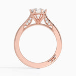 Simply Tacori Crown Diamond Ring Rose Gold 18k Round Engagement Ring