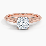 Simply Tacori Crown Diamond Ring Rose Gold 18k Cushion Engagement Ring