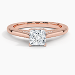 Simply Tacori Crown Diamond Ring Rose Gold 18k Princess Engagement Ring
