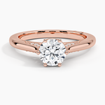 Simply Tacori Crown Diamond Ring Rose Gold 18k Round Engagement Ring
