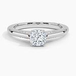 Simply Tacori Crown Diamond Ring Platinum Cushion Engagement Ring