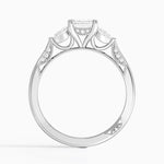 Simply Tacori Three Stone Diamond Ring (1/3 ct. tw.) Platinum Emerald Engagement Ring