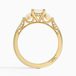 Simply Tacori Three Stone Diamond Ring (1/3 ct. tw.) Yellow Gold 18k Emerald Engagement Ring