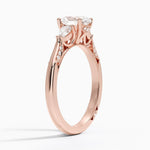 Simply Tacori Three Stone Diamond Ring (1/3 ct. tw.) Rose Gold 18k Oval Engagement Ring