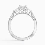 Simply Tacori Three Stone Diamond Ring (1/3 ct. tw.) Platinum Oval Engagement Ring