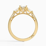 Simply Tacori Three Stone Diamond Ring (1/3 ct. tw.) Yellow Gold 18k Oval Engagement Ring