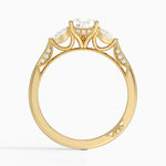 Simply Tacori Three Stone Diamond Ring (1/3 ct. tw.) Yellow Gold 18k Pear Engagement Ring