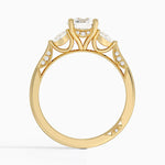 Simply Tacori Three Stone Diamond Ring (1/3 ct. tw.) Yellow Gold 18k Round Engagement Ring