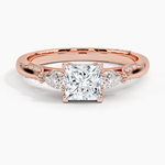 Simply Tacori Three Stone Diamond Ring (1/3 ct. tw.) Rose Gold 18k Princess Engagement Ring