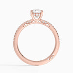Simply Tacori Classic Diamond Ring (1/5 ct. tw.) Rose Gold 18k Cushion Engagement Ring