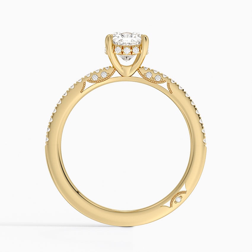 Simply Tacori Classic Diamond Ring (1/5 ct. tw.) Yellow Gold 18k Cushion Engagement Ring