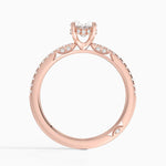 Simply Tacori Classic Diamond Ring (1/5 ct. tw.) Rose Gold 18k Oval Engagement Ring