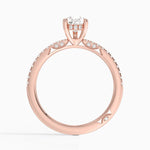 Simply Tacori Classic Diamond Ring (1/5 ct. tw.) Rose Gold 18k Pear Engagement Ring