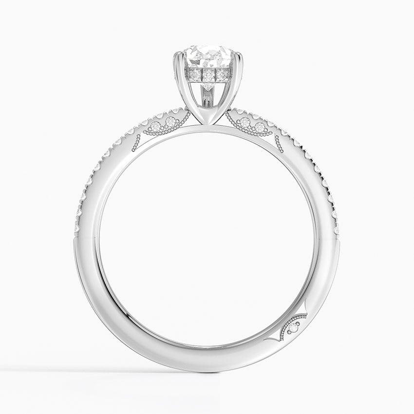 Simply Tacori Classic Diamond Ring (1/5 ct. tw.) Platinum Pear Engagement Ring