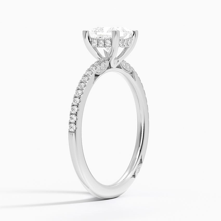 Simply Tacori Classic Diamond Ring (1/5 ct. tw.) Platinum Princess Engagement Ring