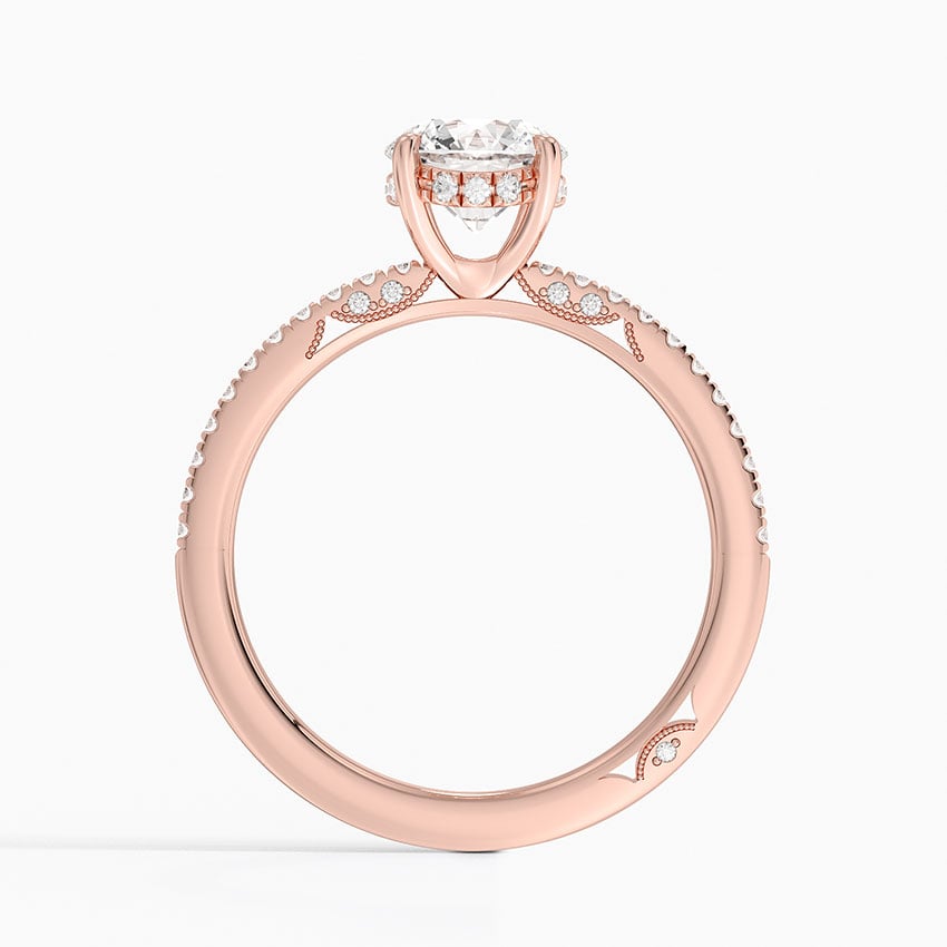 Simply Tacori Classic Diamond Ring (1/5 ct. tw.) Rose Gold 18k Round Engagement Ring