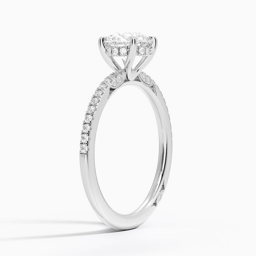Simply Tacori Classic Diamond Ring (1/5 ct. tw.) Platinum Round Engagement Ring