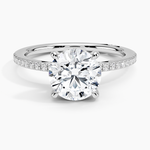 Simply Tacori Classic Diamond Ring (1/5 ct. tw.) Platinum Round Engagement Ring