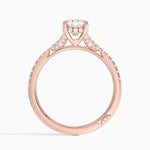 Simply Tacori Cathedral Diamond Ring (1/4 ct. tw.) Rose Gold 18k Cushion Engagement Ring