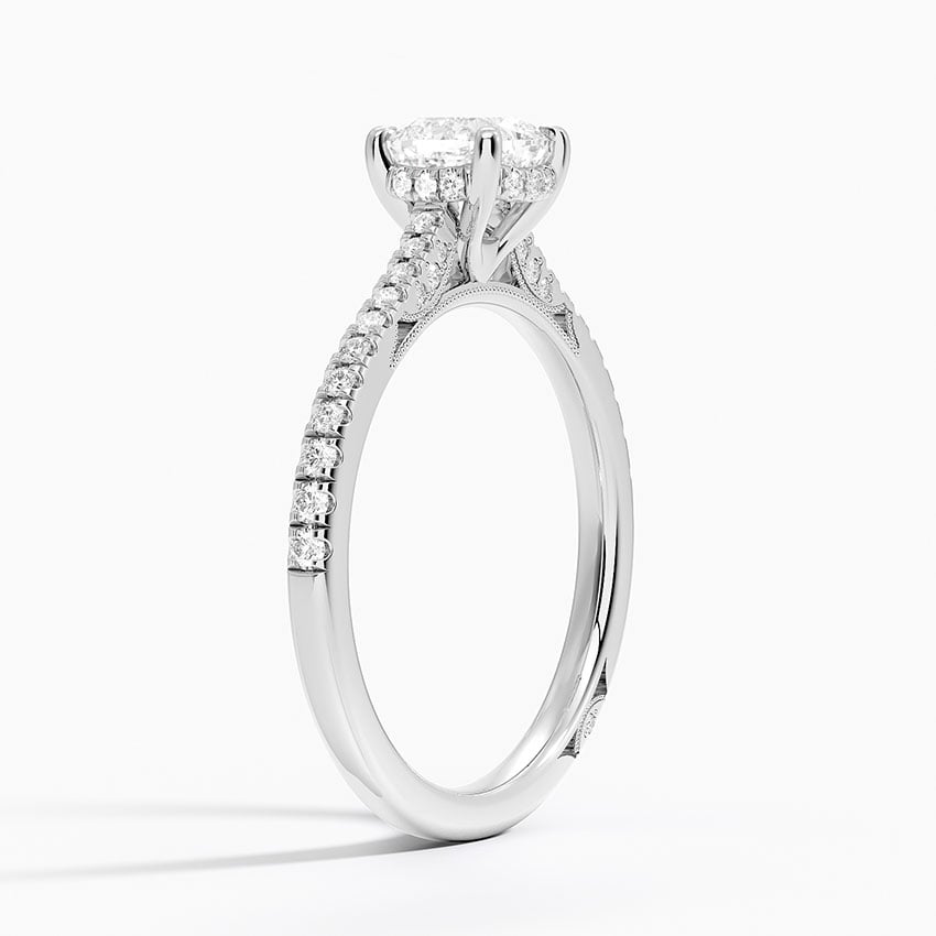 Simply Tacori Cathedral Diamond Ring (1/4 ct. tw.) Platinum Cushion Engagement Ring