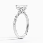 Simply Tacori Cathedral Diamond Ring (1/4 ct. tw.) Platinum Emerald Engagement Ring