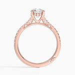 Simply Tacori Cathedral Diamond Ring (1/4 ct. tw.) Rose Gold 18k Round Engagement Ring