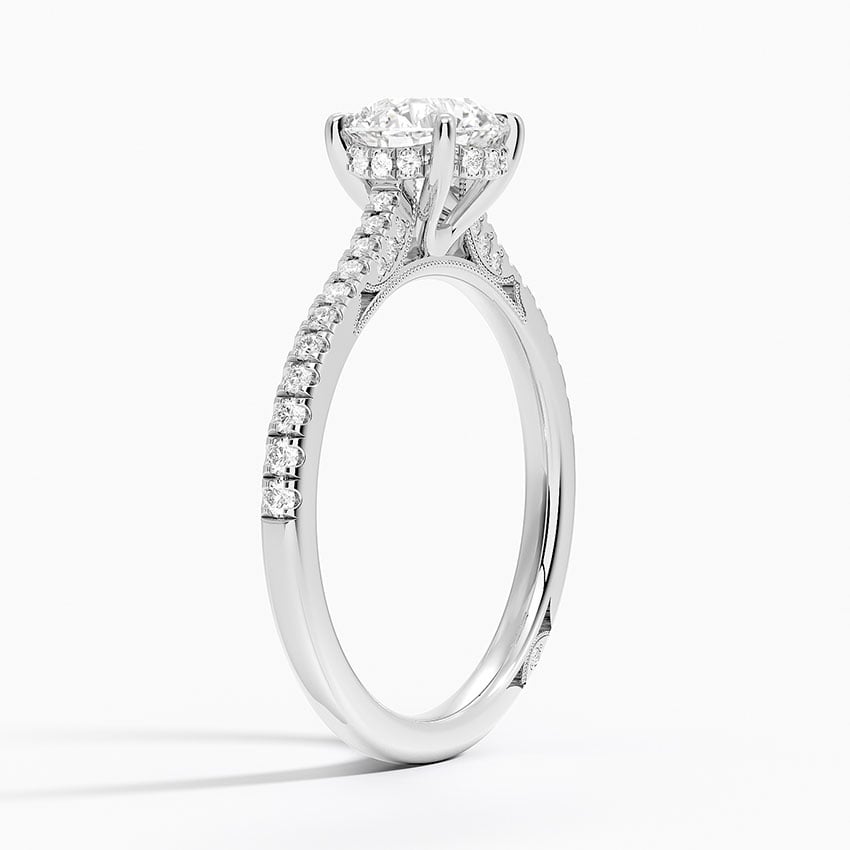 Simply Tacori Cathedral Diamond Ring (1/4 ct. tw.) Platinum Round Engagement Ring