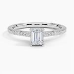 Simply Tacori Cathedral Diamond Ring (1/4 ct. tw.) Platinum Emerald Engagement Ring