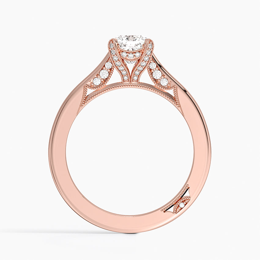 Simply Tacori Diamond Ring (1/8 ct. tw.) Rose Gold 18k Cushion Engagement Ring