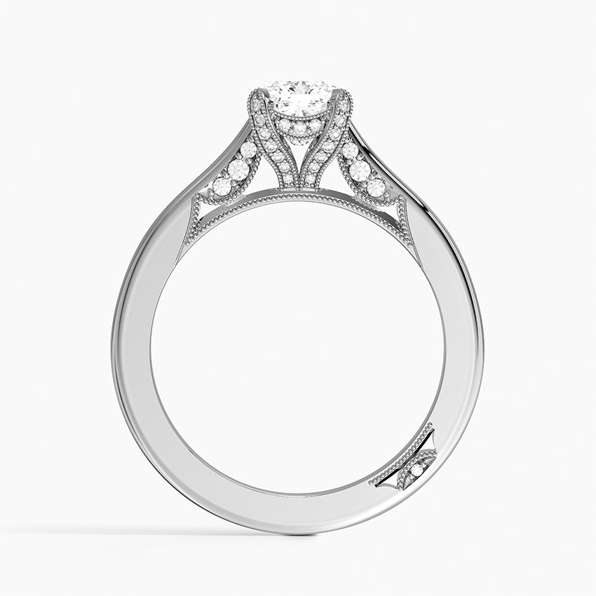 Simply Tacori Diamond Ring (1/8 ct. tw.) Platinum Cushion Engagement Ring