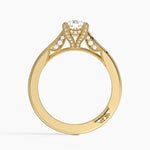 Simply Tacori Diamond Ring (1/8 ct. tw.) Yellow Gold 18k Cushion Engagement Ring