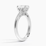 Simply Tacori Diamond Ring (1/8 ct. tw.) Platinum Emerald Engagement Ring