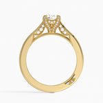 Simply Tacori Diamond Ring (1/8 ct. tw.) Yellow Gold 18k Pear Engagement Ring