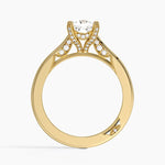 Simply Tacori Diamond Ring (1/8 ct. tw.) Yellow Gold 18k Princess Engagement Ring